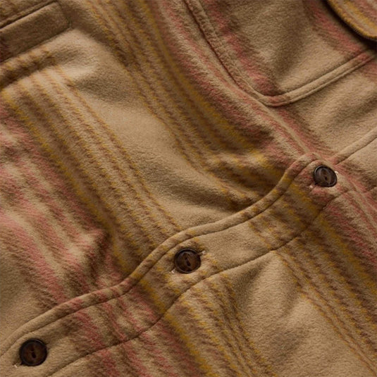 Vissla Eco-Zy Polar Hooded Flannel Shirt Jacket