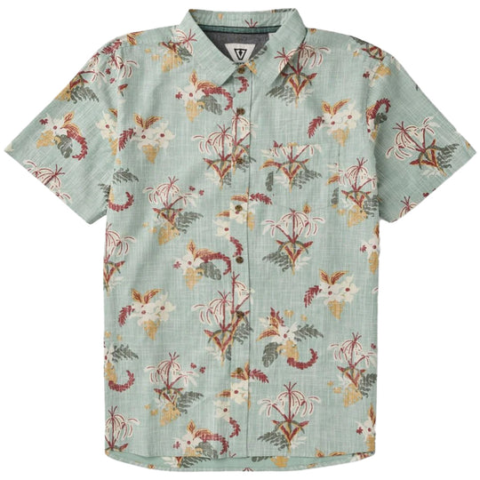Vissla Sub Tropic Short Sleeve Button-Up Shirt