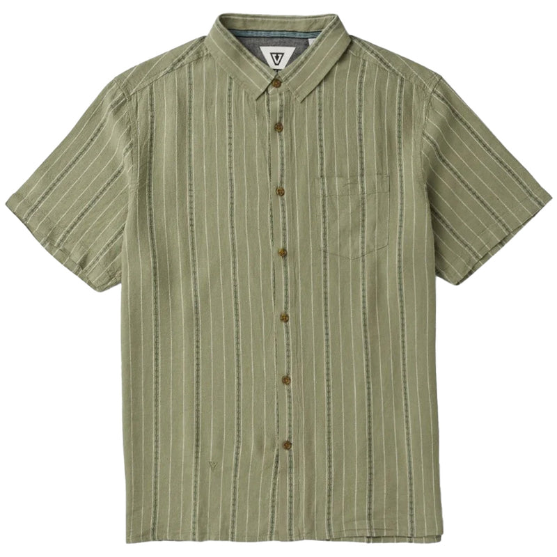 Load image into Gallery viewer, Vissla Linen Pin Short Sleeve Button-Up Shirt 5
