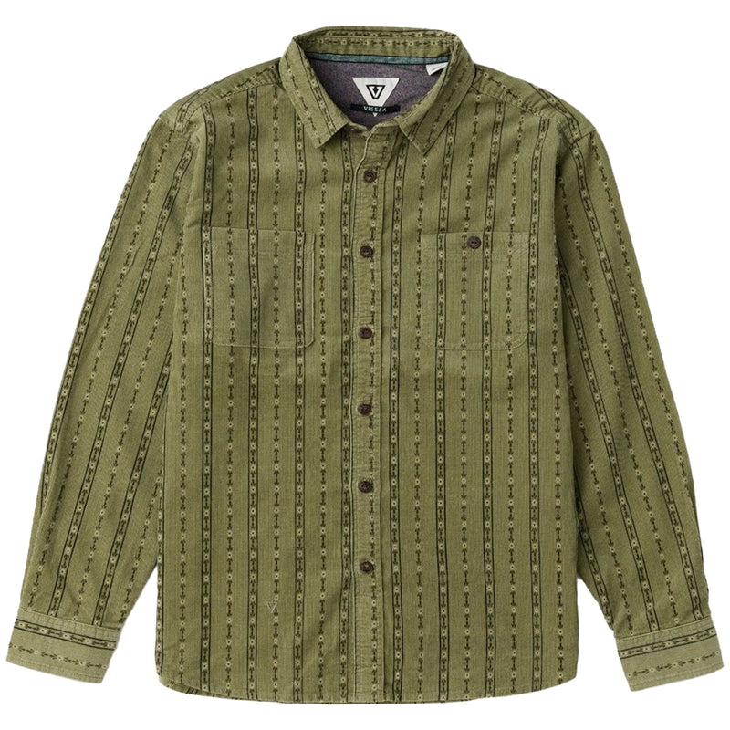 Load image into Gallery viewer, Vissla Rails Printed Long Sleeve Button-Up Eco Cord Shirt
