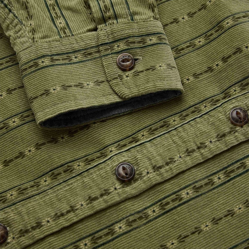 Load image into Gallery viewer, Vissla Rails Printed Long Sleeve Button-Up Eco Cord Shirt
