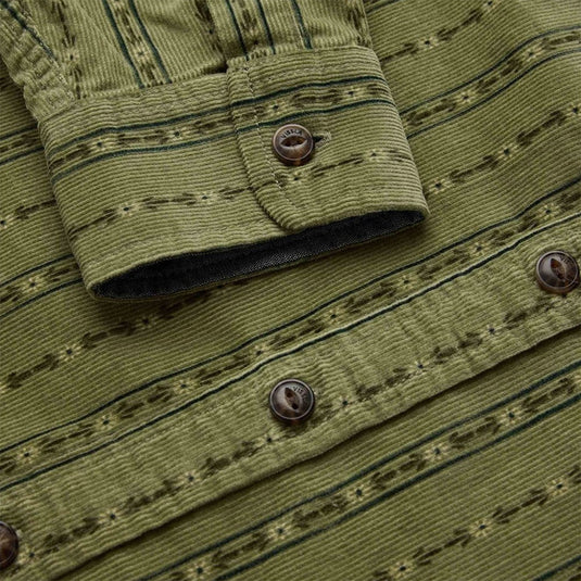 Vissla Rails Printed Long Sleeve Button-Up Eco Cord Shirt