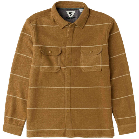 Vissla Looper Long Sleeve Snap-Button Terry Eco Shirt