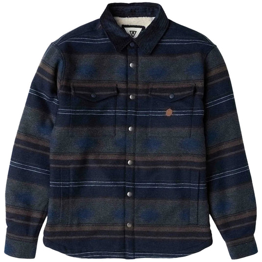 Vissla Wolf Sherpa Snap-Button Shirt Jacket
