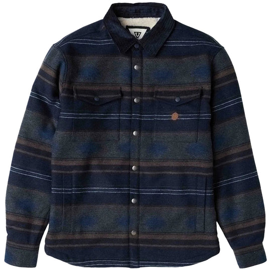 Vissla Wolf Sherpa Snap-Button Shirt Jacket