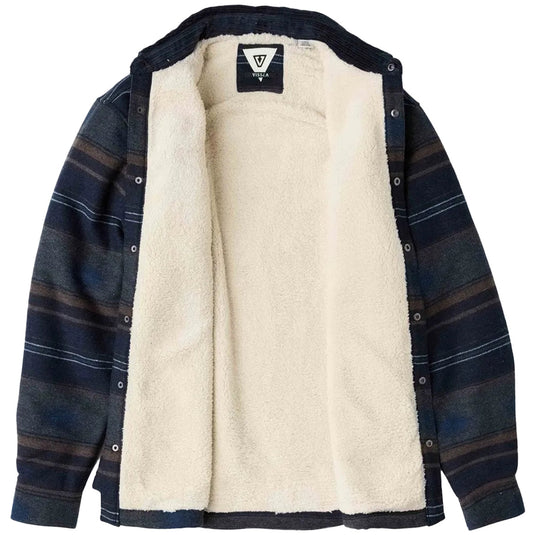 Vissla Wolf Sherpa Snap-Button Shirt Jacket