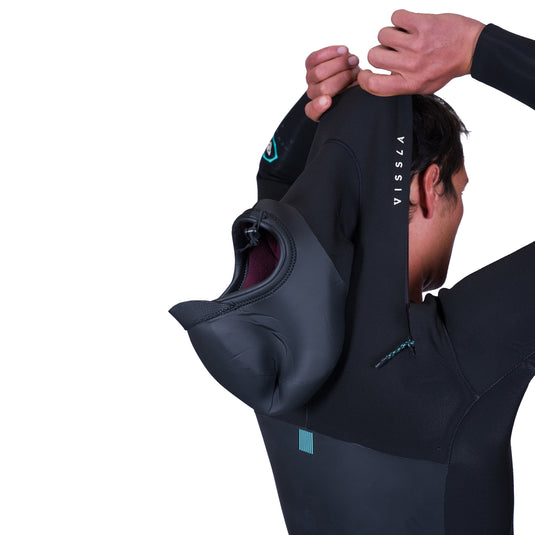 Vissla New Seas 4/3 Hooded U-Zip Wetsuit