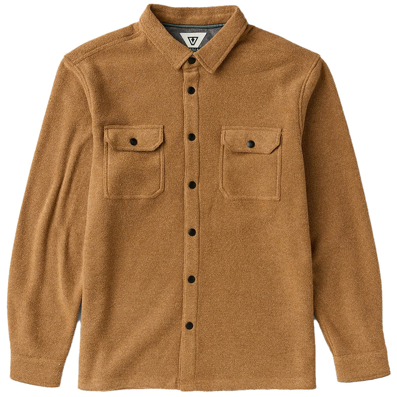 Load image into Gallery viewer, Vissla Looper Terry Eco Long Sleeve Button-Up Shirt
