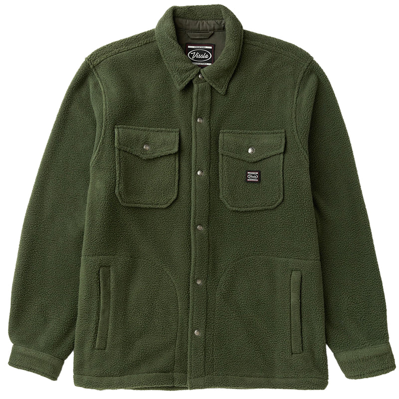 Load image into Gallery viewer, Vissla Peaks Sherpa Solid Eco Long Sleeve Button-Up Shirt 1
