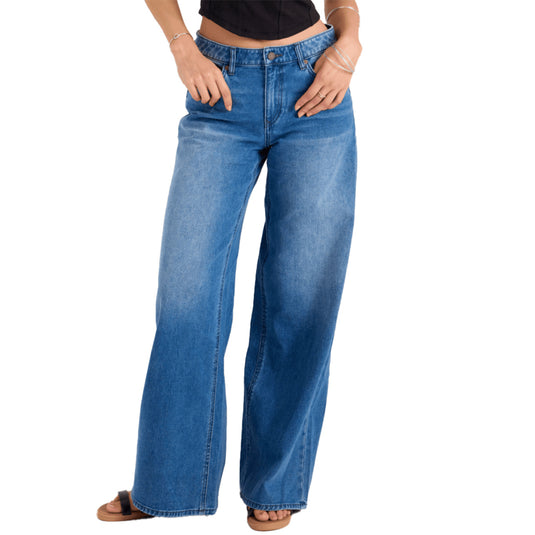Volcom Women's Stoned Boyfriend Low Rise Jeans