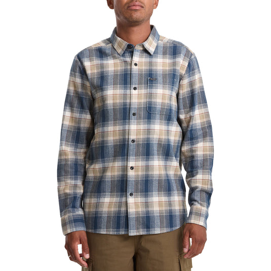 Volcom Caden Plaid Long Sleeve Button-Up Flannel Shirt 1