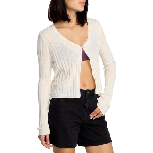 Volcom Women's Pulp Stitchin Cardi Sweater