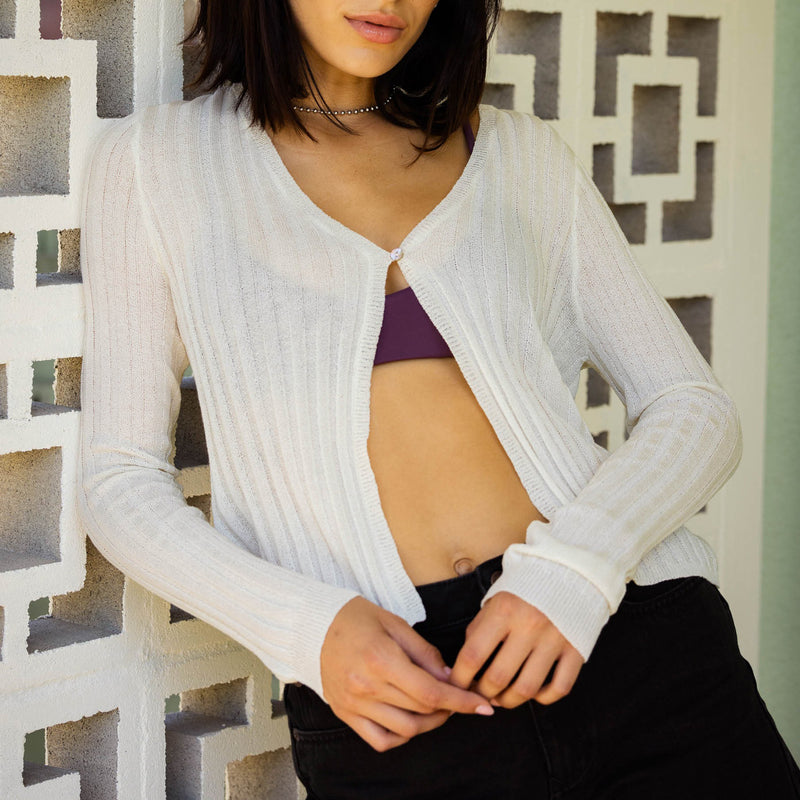 Load image into Gallery viewer, Volcom Women's Pulp Stitchin Cardi Sweater
