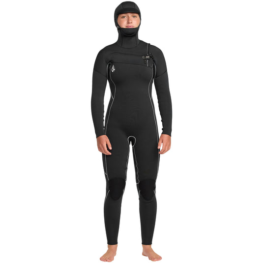 Volcom Women's Modulator 5/4 Hooded Chest-Zip Wetsuit