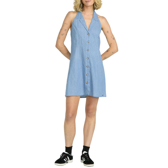 volcom denim dress Volcom Women's Folkin Stone Dress