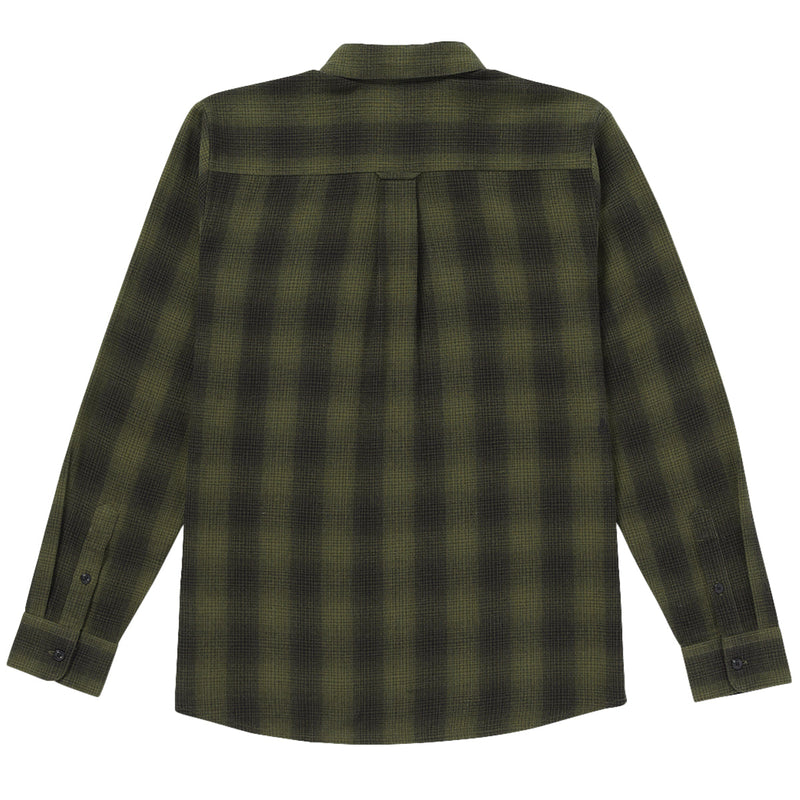 Load image into Gallery viewer, Volcom Shadowstone Long Sleeve Button-Up Flannel Shirt - Wintermoss 2
