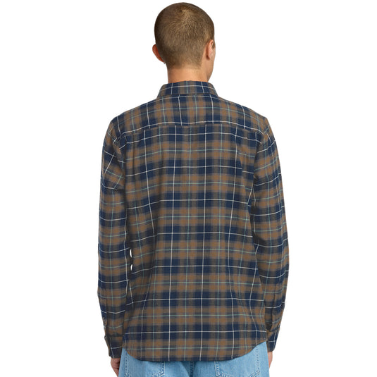 Volcom Caden Plaid Long Sleeve Button-Up Flannel Shirt