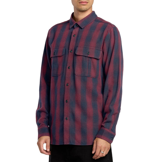 Volcom Shadowstone Long Sleeve Button-Up Flannel Shirt