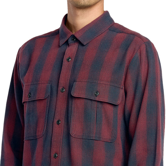Volcom Shadowstone Long Sleeve Button-Up Flannel Shirt