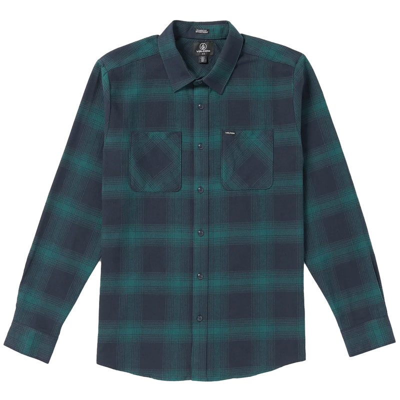Load image into Gallery viewer, Volcom Netastone Long Sleeve Button-Up Flannel Shirt
