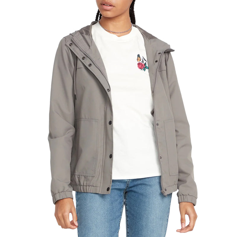Load image into Gallery viewer, Volcom Women&#39;s Emmy Stone Hooded Zip Jacket
