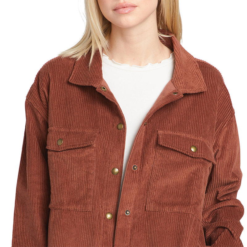 Load image into Gallery viewer, Volcom Women's Power Cord Shacket Jacket
