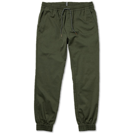 Volcom Frickin' Slim Jogger Pants - Dark Green