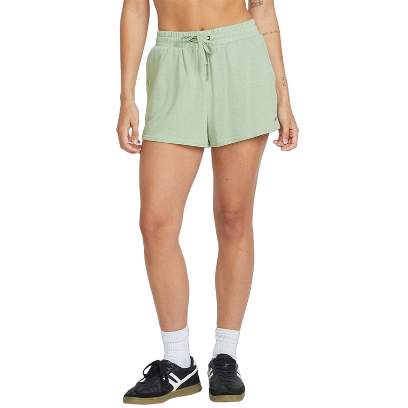 Load image into Gallery viewer, Volcom Women's Lived In Lounge Frenchie Shorts 1
