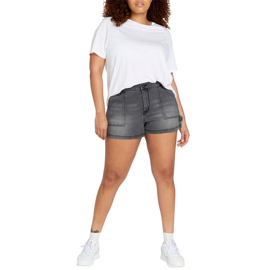 Volcom Women's Stone Kraft Denim Shorts 11