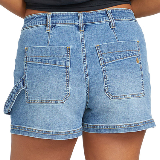 Volcom Women's Stone Kraft Denim Shorts 4
