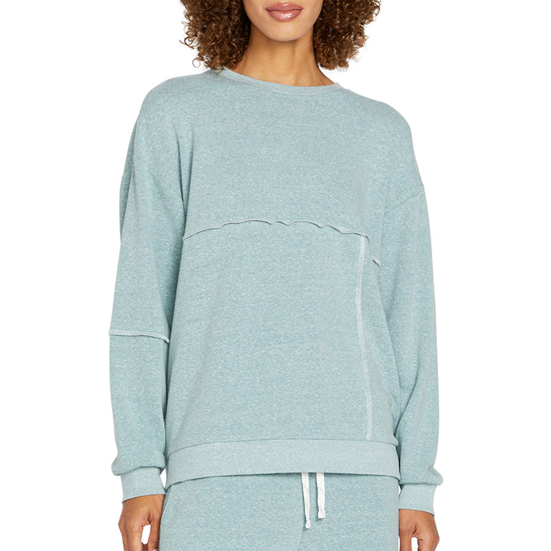 Load image into Gallery viewer, Volcom Women's Lived In Lounge Frenchie Crew Sweatshirt 1
