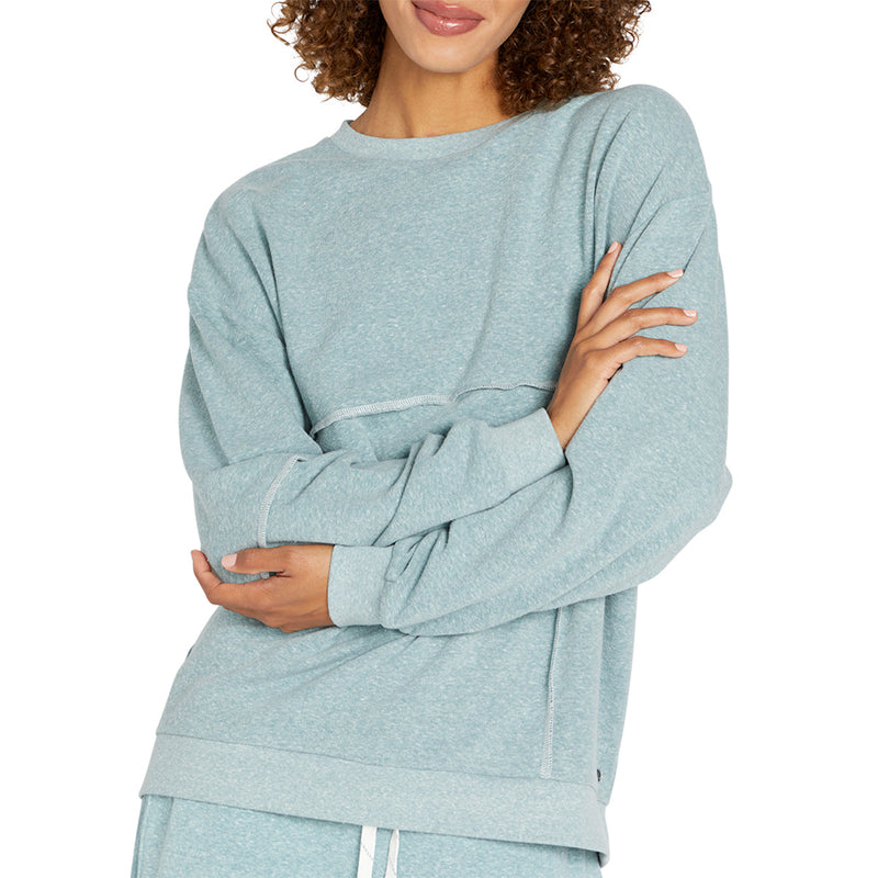 Load image into Gallery viewer, Volcom Women's Lived In Lounge Frenchie Crew Sweatshirt 2
