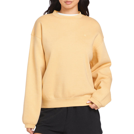 Volcom Women's Stone Heart Up Crew Pullover Sweatshirt 1