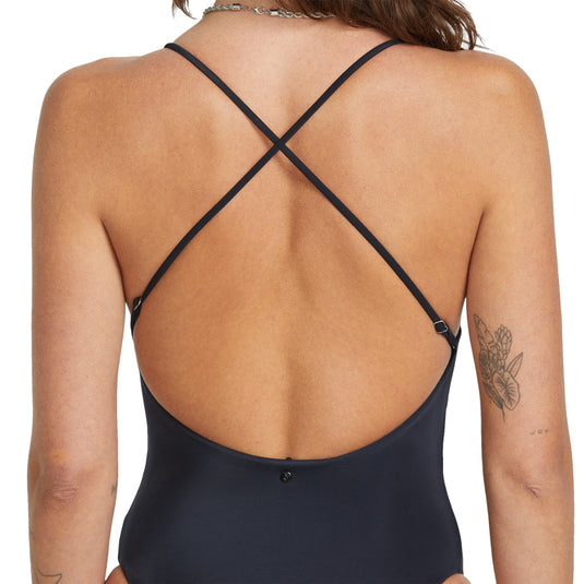 Volcom Women's Simply Seamless Crossback One-Piece Swimsuit