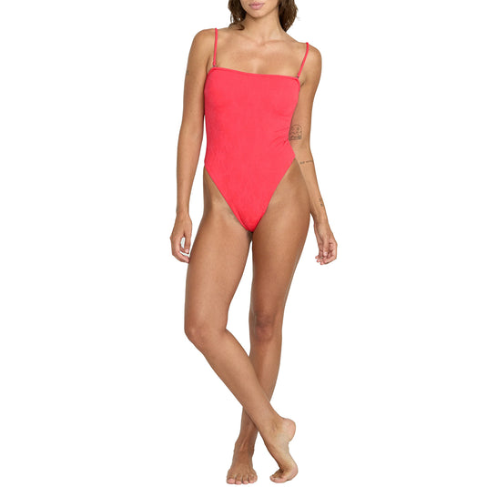 Volcom Women's Blossom Daze Tube One-Piece Swimsuit