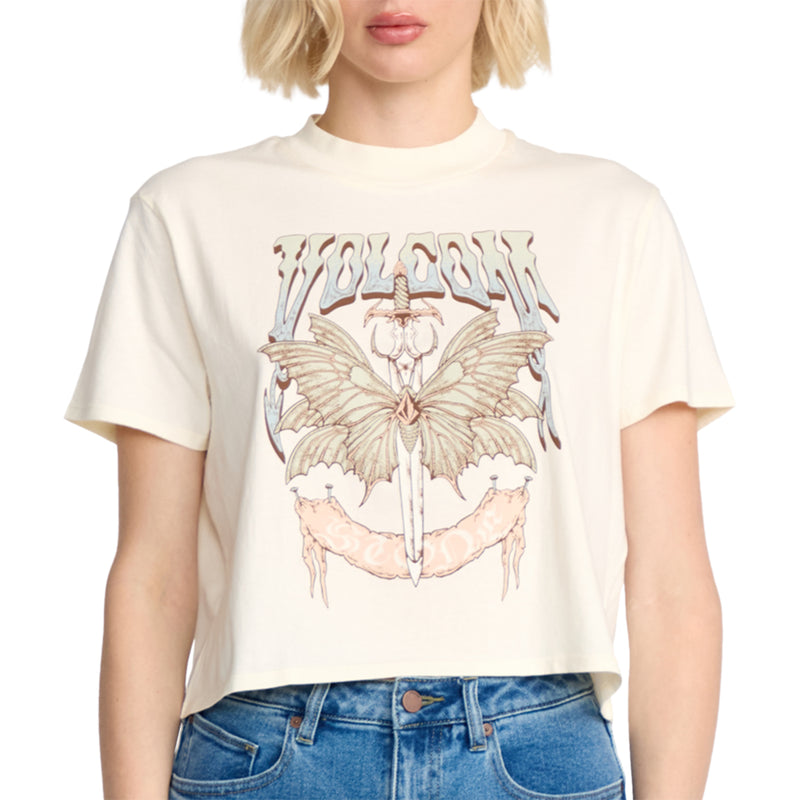 Load image into Gallery viewer, Volcom Women&#39;s Dial Crop T-Shirt
