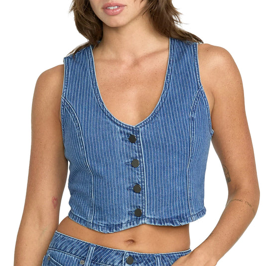 Volcom Women's Stoned Boyfriend Vest Top