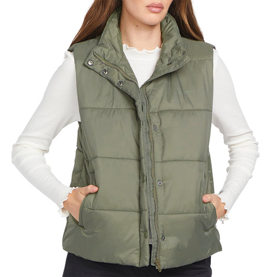 Volcom Women's Puff It Zip-Up Vest
