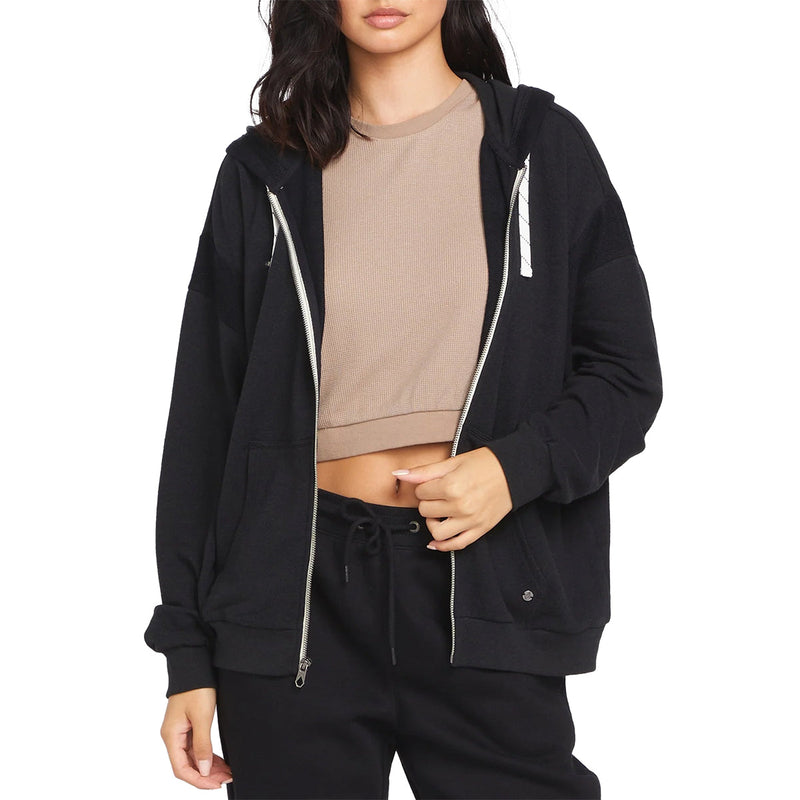 Load image into Gallery viewer, Volcom Women's Lived in Lounge Frenchie Zip-Up Hoodie
