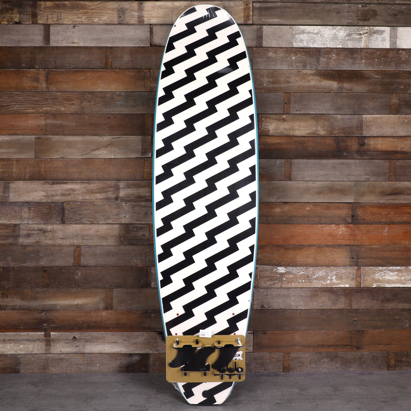 Load image into Gallery viewer, Wave Bandit Easy Rider 7'0 × 22 × 3 ⅛ Surfboard - Blue/White Bolt 2
