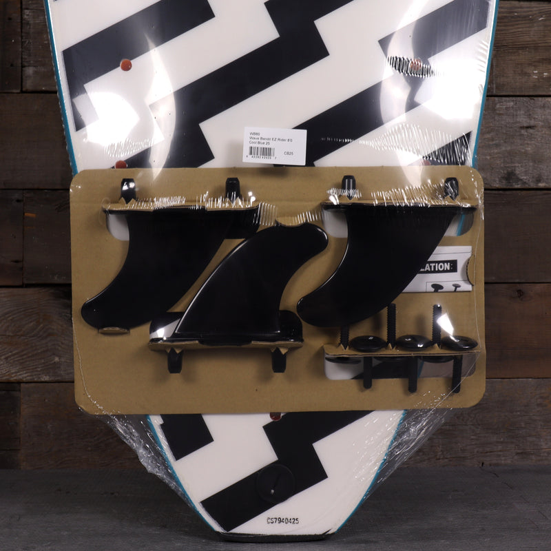 Load image into Gallery viewer, Wave Bandit Easy Rider 8&#39;0 x 23 x 3 ⅜ Surfboard - Blue/White Bolt
