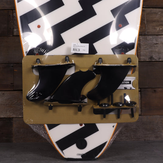 Wave Bandit Easy Rider 8'0 × 23 × 3 ⅜ Surfboard - Orange/White Bolt 3