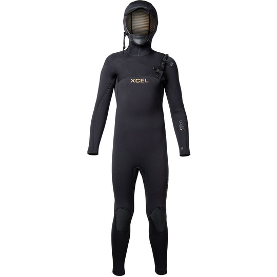Xcel Youth Comp+ 5/4 Hooded Chest-Zip Wetsuit