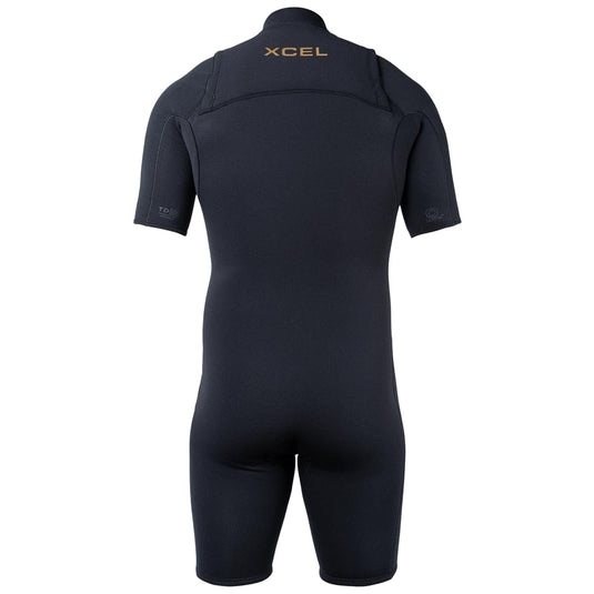 Xcel Comp+ 2/1.5 Short Sleeve Chest-Zip Spring Wetsuit