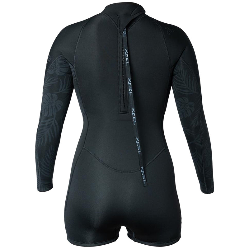 Load image into Gallery viewer, Xcel Women's Axis 2mm Long Sleeve Back-Zip Boy-Short Spring Wetsuit
