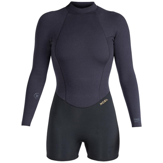 Xcel Women's Comp+ 2/1.5 Long Sleeve Back-Zip Boy-Cut Spring Wetsuit