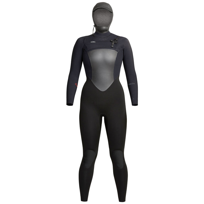 Load image into Gallery viewer, Xcel Women&#39;s Infiniti 5/4 Hooded Chest Zip Wetsuit
