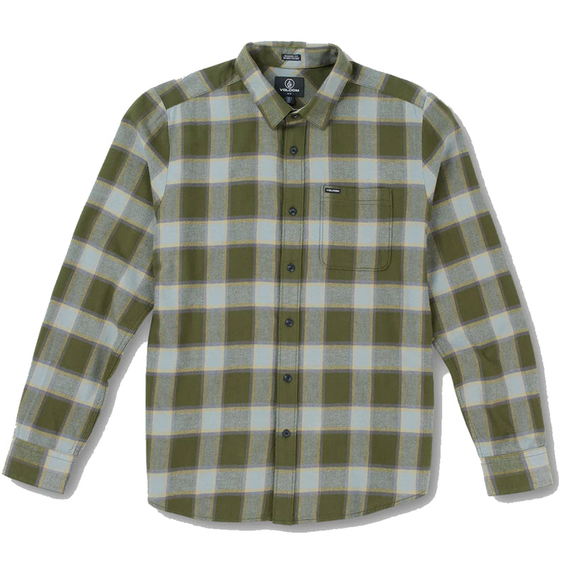 Load image into Gallery viewer, Volcom Caden Plaid Long Sleeve Button Down Flannel
