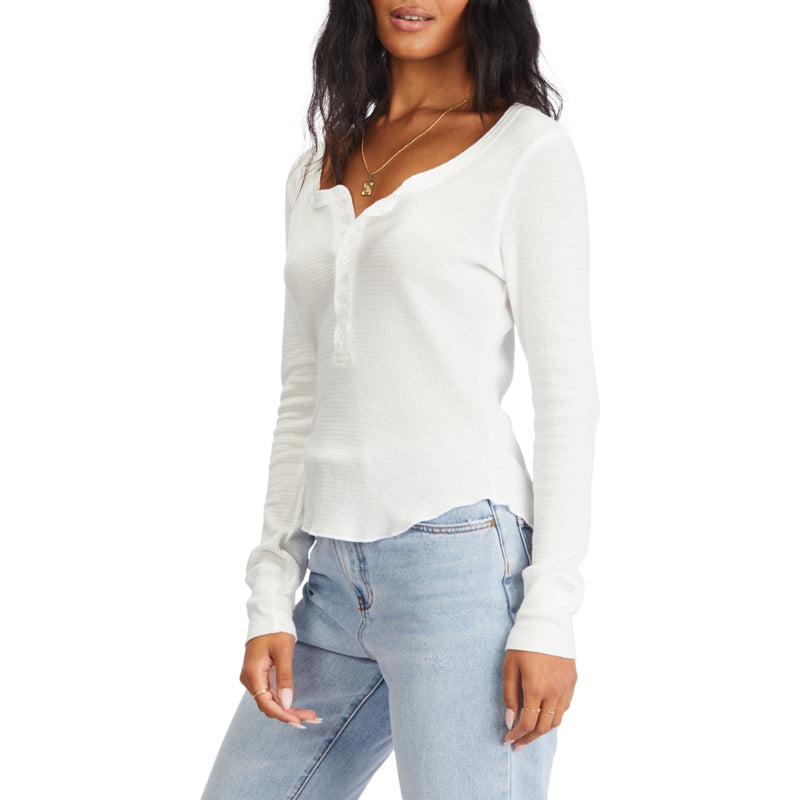 Load image into Gallery viewer, Roxy Women&#39;s My Henley Knit Long Sleeve Top
