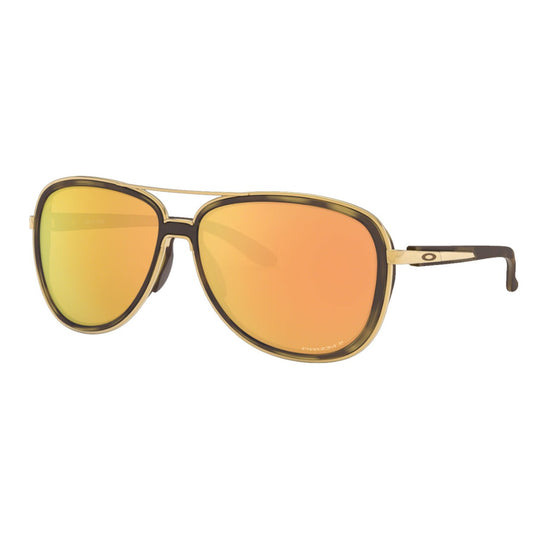 Oakley Split Time Polarized Sunglasses - Matte Brown Tortoise/Prizm Rose Gold